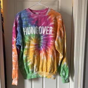 Barstool Colorful Tie-Dye Hungover Sweatshirt
